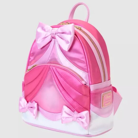 Loungefly Cinderella 75th Anniversary Pink Bow Gown Cosplay Mini Backpack NWT - Picture 1 of 6